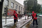 武陵区委政法委开展“积雪”清扫行动